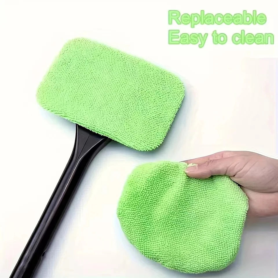 Car Window Cleaner Brush Kit – Long Handle Windshield Cleaning Tool