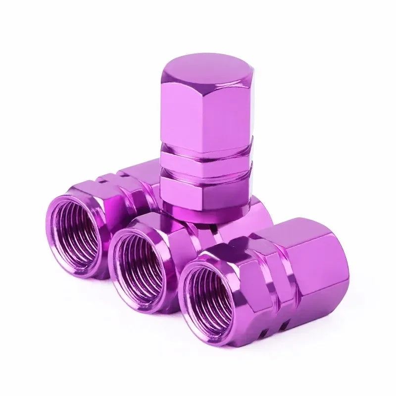 Aluminum Alloy Tire Valve Stem Caps – Dustproof Wheel Accessories