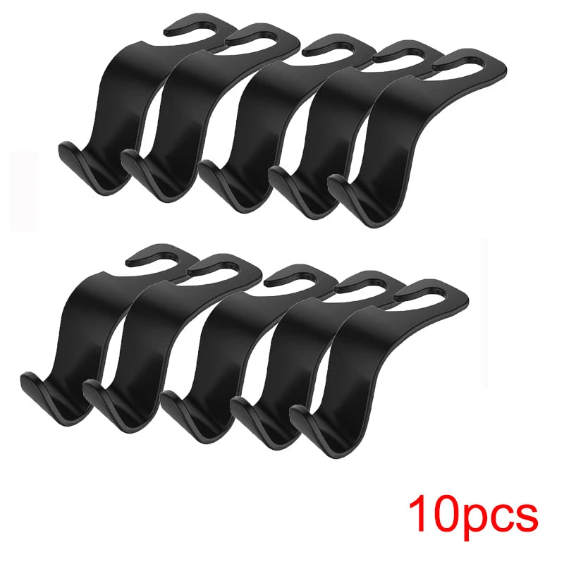 Car Headrest Hooks – Seat Back Organizer & Bag Hanger (1/4 Pack)