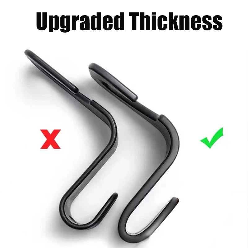 Car Headrest Hooks – Seat Back Organizer & Bag Hanger (1/4 Pack)
