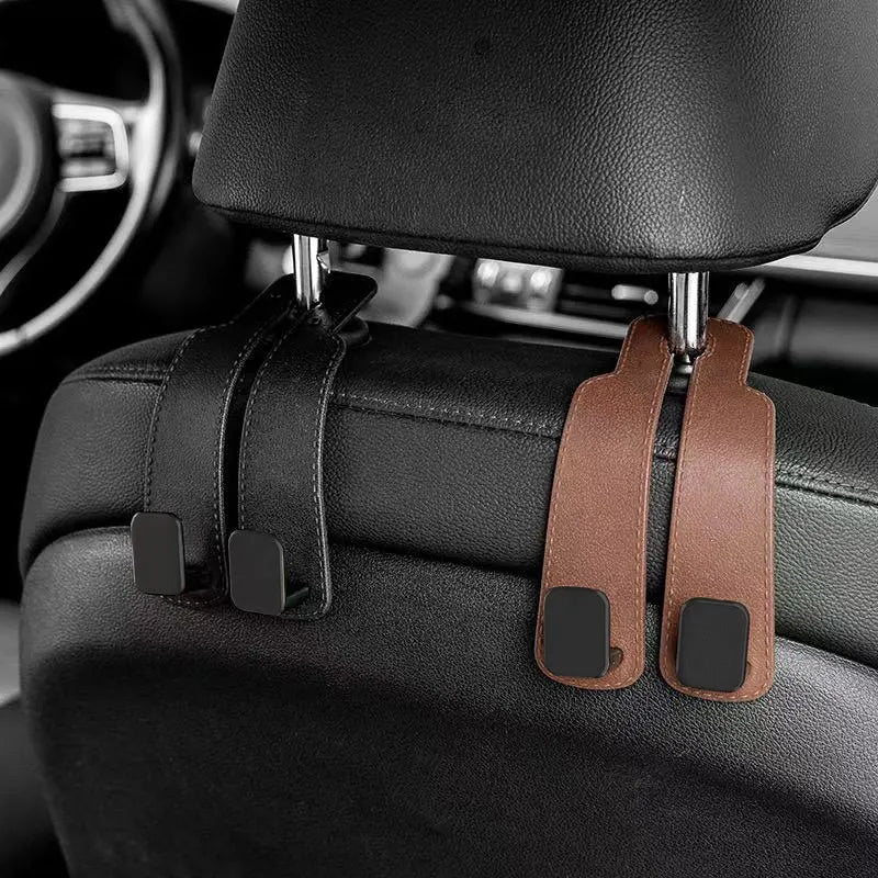 Car Headrest Hooks – Heavy-Duty Seat Back Organizer for Bags, Groceries & More