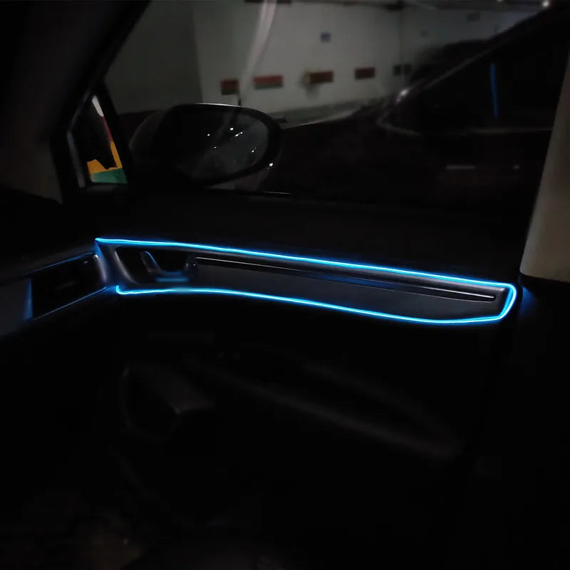 LED CAR INTERIOR AMBIENT LIGHT KIT-FLEXIBLE NEON STRIP LIGHTING FOR CARS
