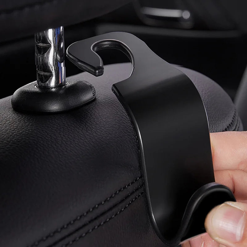 Car Headrest Hooks – Seat Back Organizer & Bag Hanger (1/4 Pack)