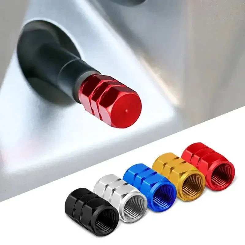 Aluminum Alloy Tire Valve Stem Caps – Dustproof Wheel Accessories