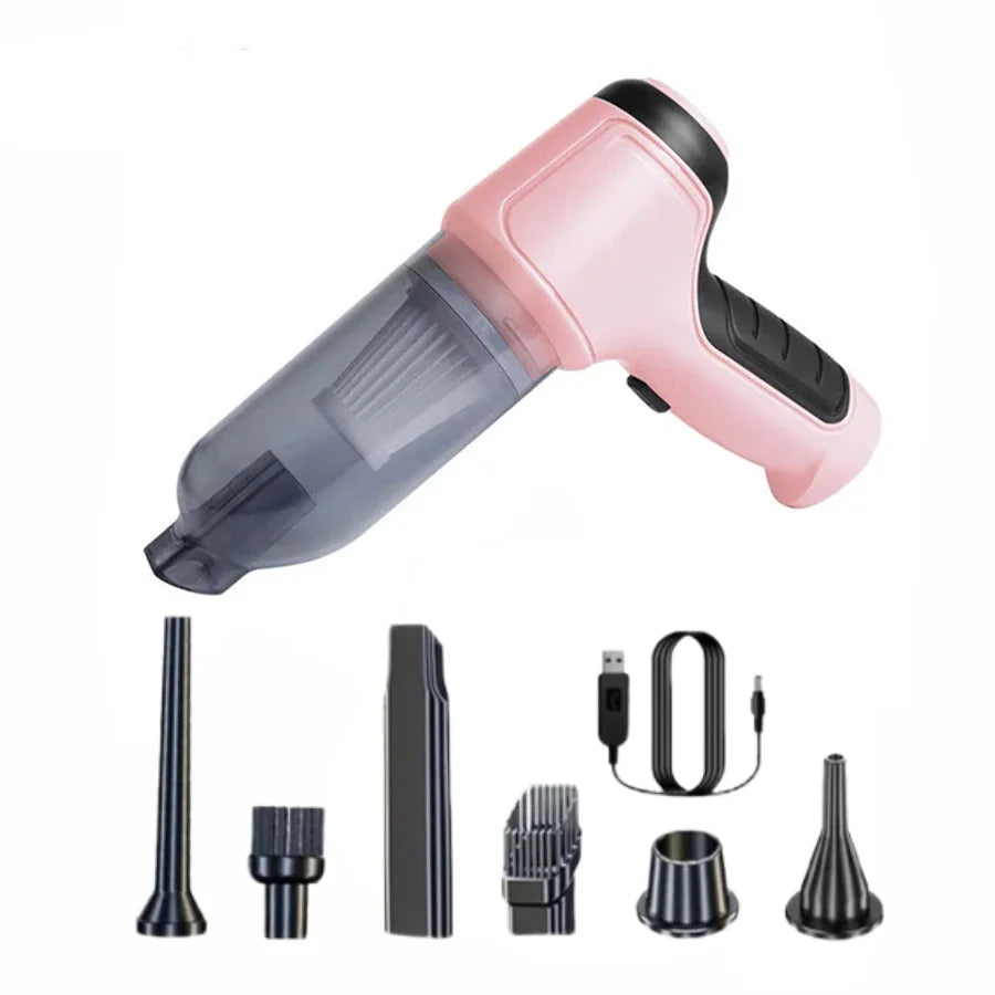 PORTABLE WIRELESS CAR VACUUM CLEANER-HIGH-POWER MINI HANDHELD VACUUM