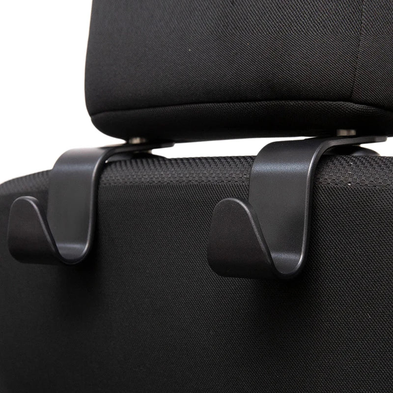 Car Headrest Hooks – Seat Back Organizer & Bag Hanger (1/4 Pack)