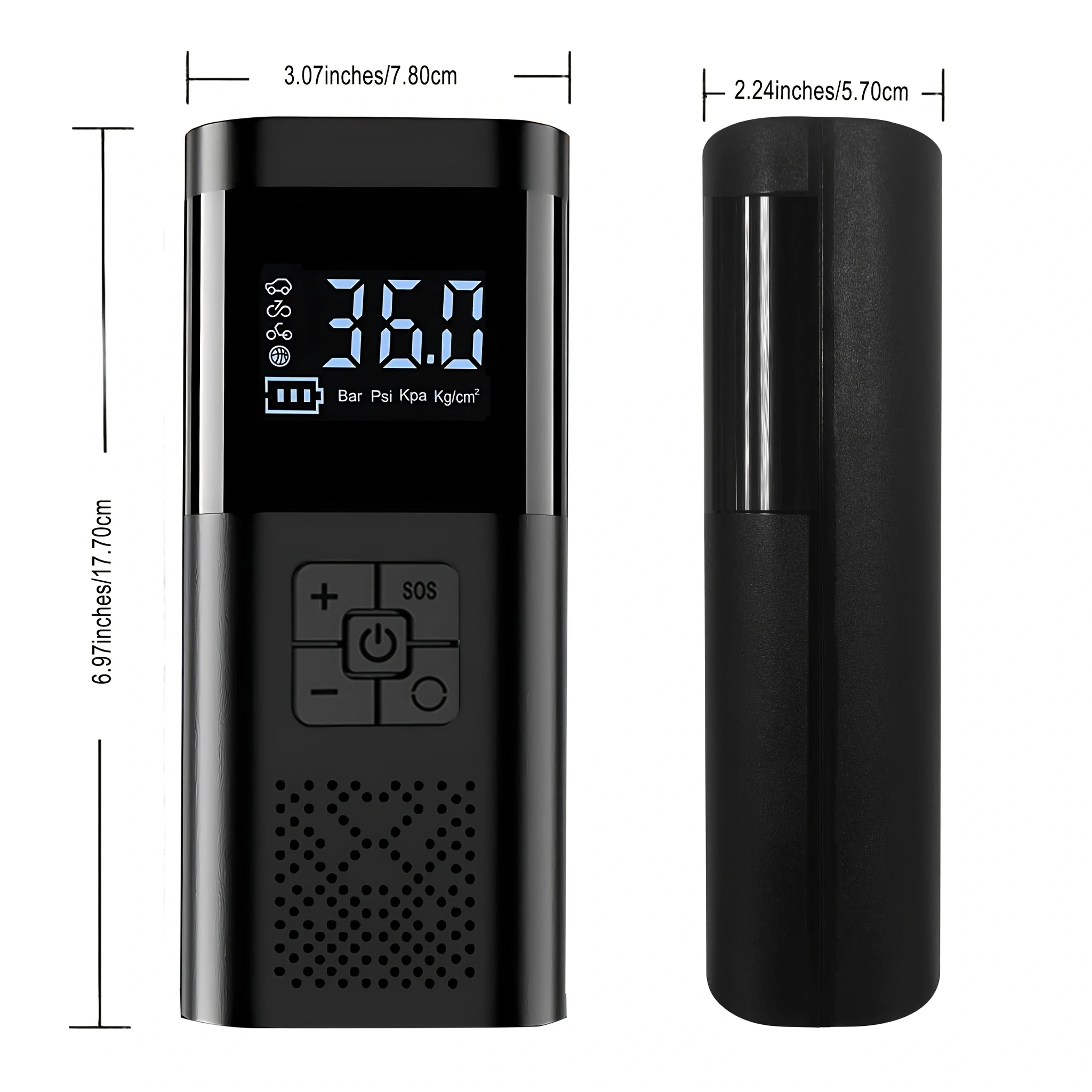 Portable Cordless Tire Inflator – 150 PSI Digital Air Compressor for Cars, Bikes & Motorcycles