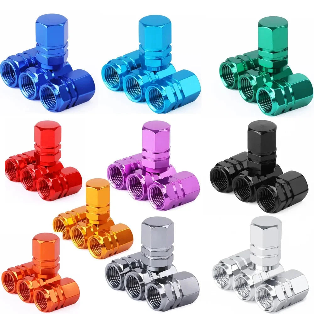 Aluminum Alloy Tire Valve Stem Caps – Dustproof Wheel Accessories