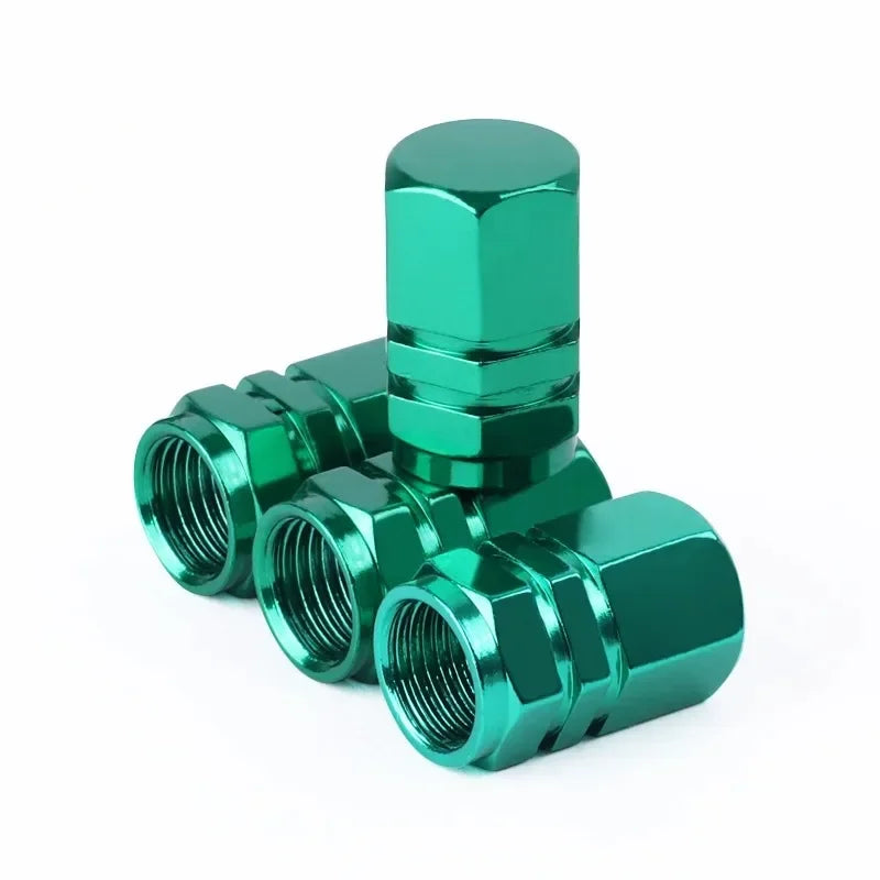 Aluminum Alloy Tire Valve Stem Caps – Dustproof Wheel Accessories