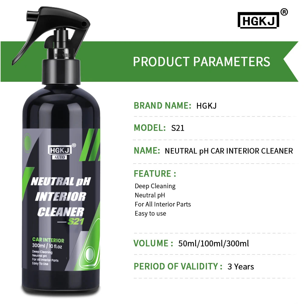 Car Interior Cleaner Agent – Waterless Fabric, Leather & Ceiling Cleaner