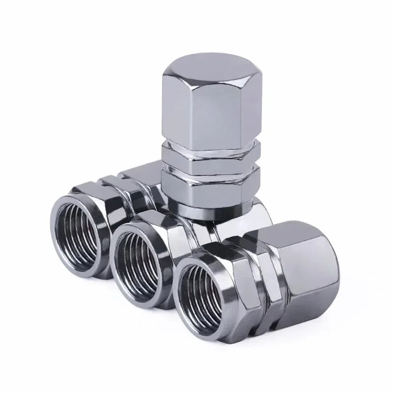 Aluminum Alloy Tire Valve Stem Caps – Dustproof Wheel Accessories
