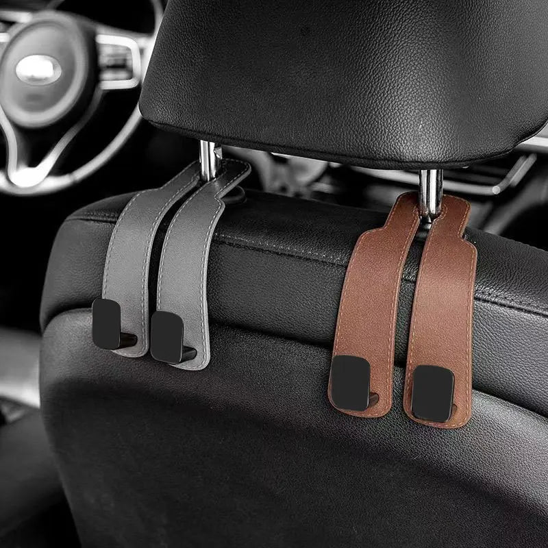 Car Headrest Hooks – Heavy-Duty Seat Back Organizer for Bags, Groceries & More