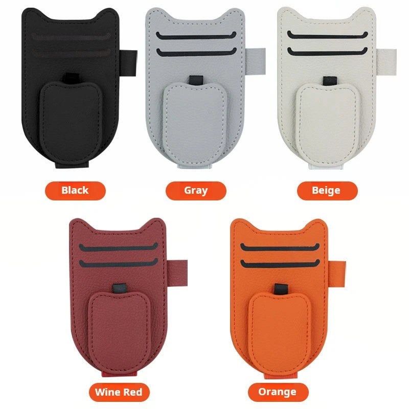 Magnetic Car Sunglasses Holder – Sun Visor Glasses Clip