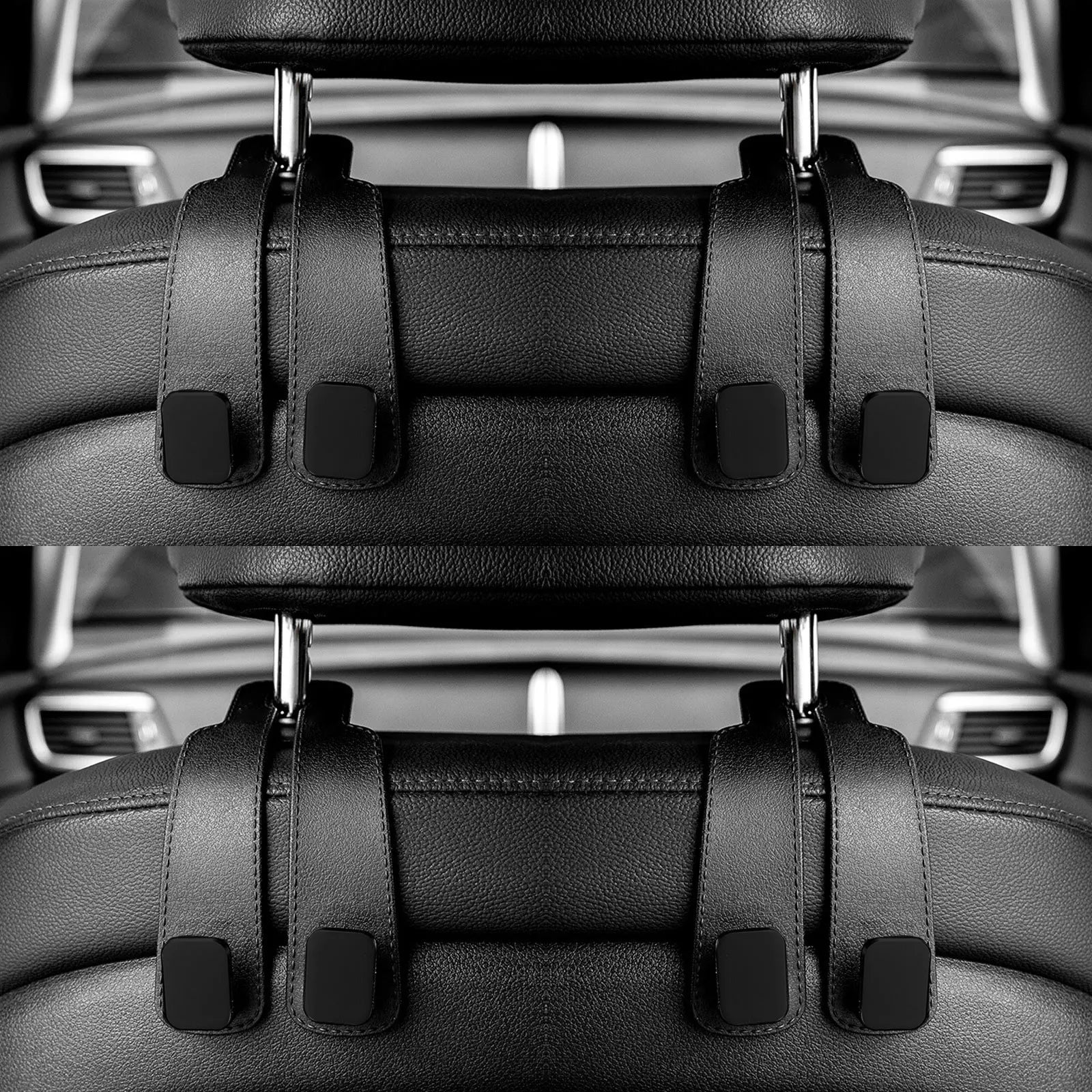 Car Headrest Hooks – Heavy-Duty Seat Back Organizer for Bags, Groceries & More