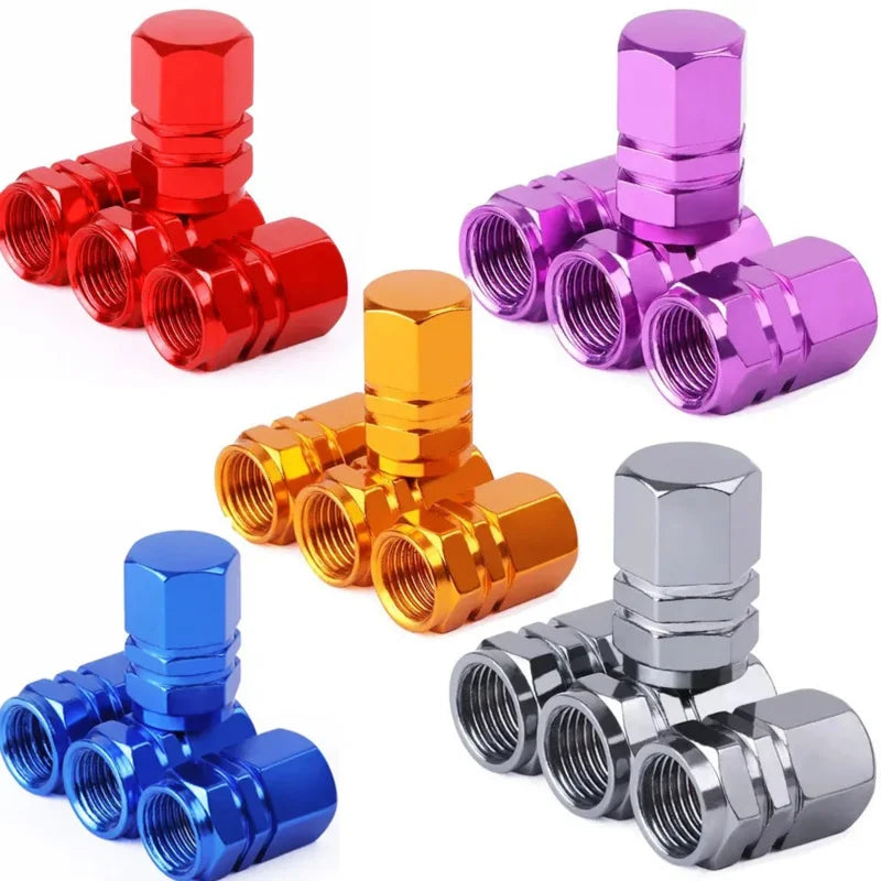 Aluminum Alloy Tire Valve Stem Caps – Dustproof Wheel Accessories