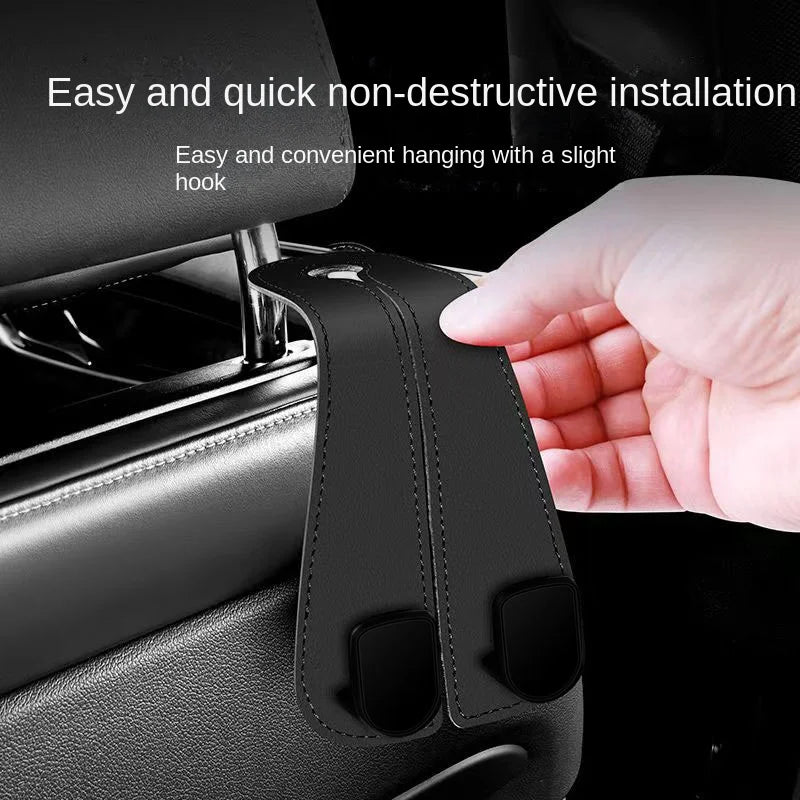 Car Headrest Hooks – Heavy-Duty Seat Back Organizer for Bags, Groceries & More