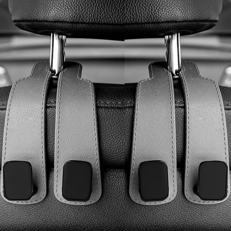 Car Headrest Hooks – Heavy-Duty Seat Back Organizer for Bags, Groceries & More