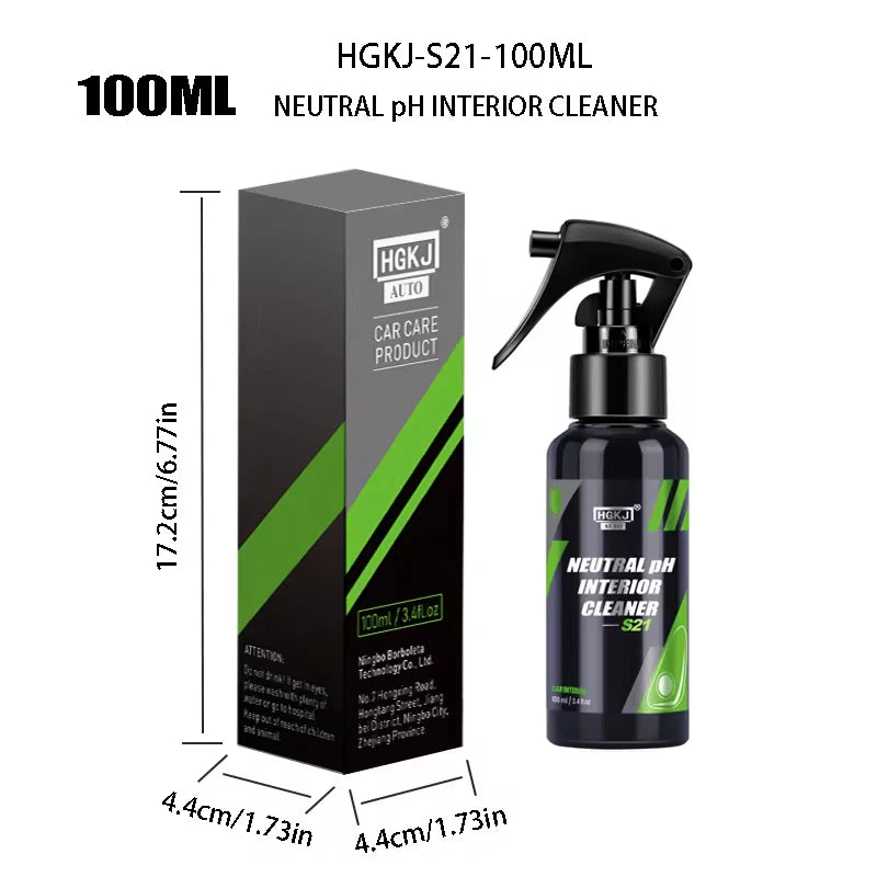 Car Interior Cleaner Agent – Waterless Fabric, Leather & Ceiling Cleaner