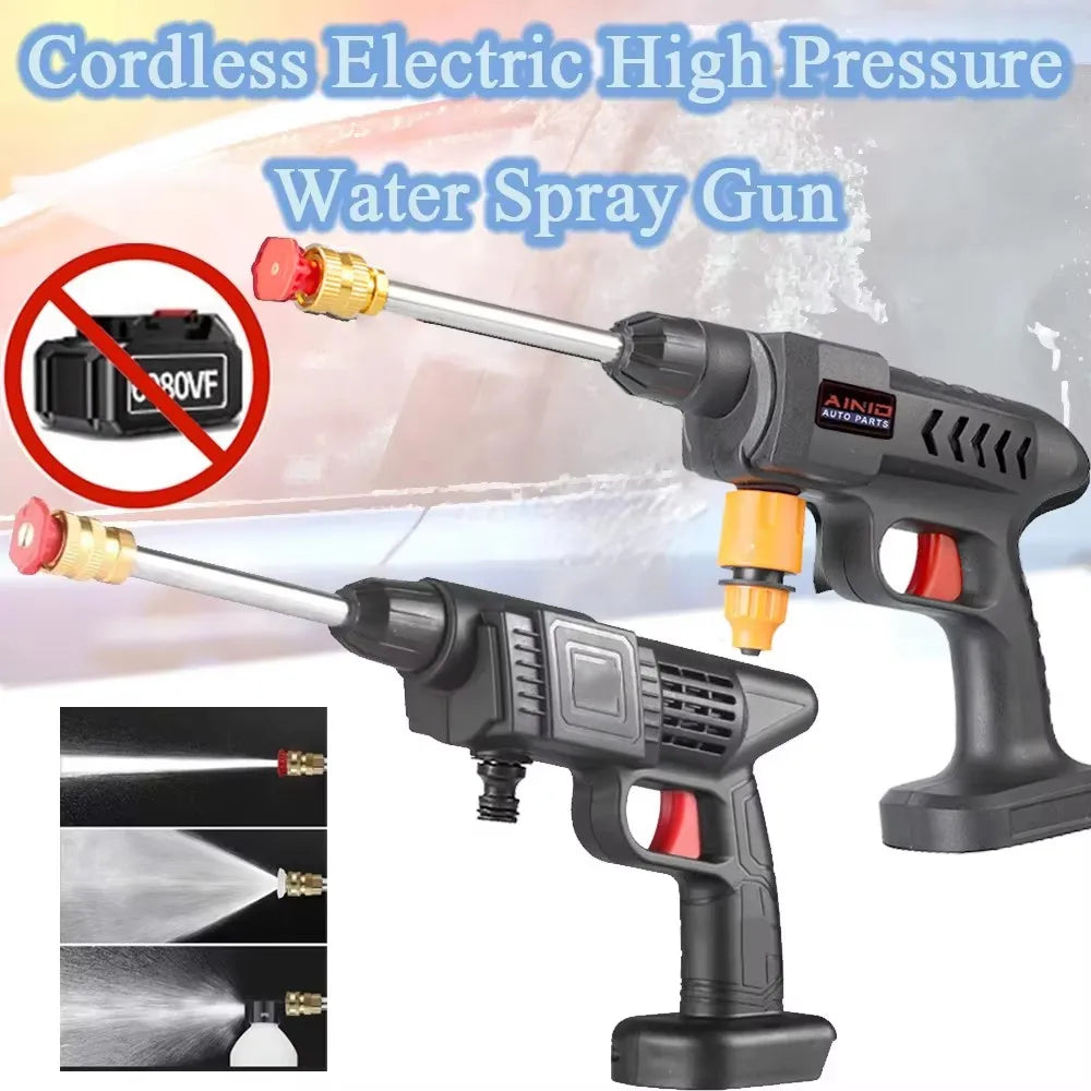PORTABLE CORDLESS PRESSURE WASHER- 60BAR HIGH POWER CAR CLEANING GUN