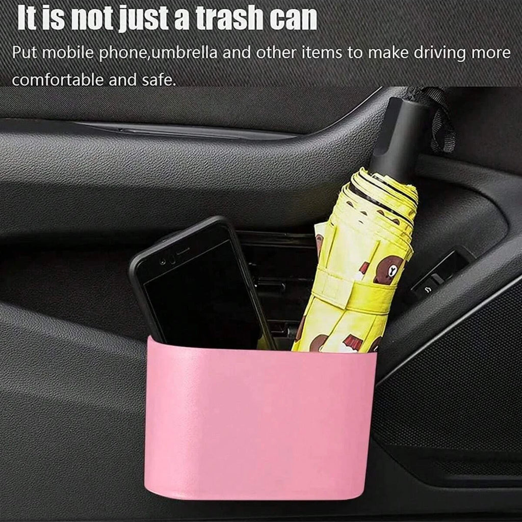 PREMIUM CAR TRASH CAN WITH LID & LEAK-PROOF GARBAGE BAGS