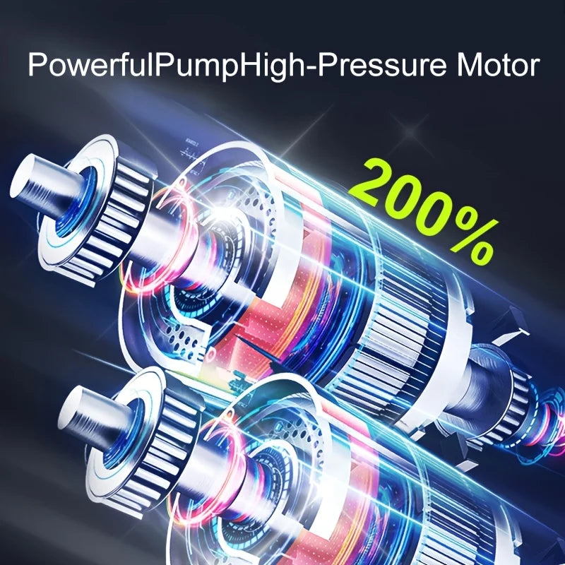 Portable Cordless Tire Inflator – 150 PSI Digital Air Compressor for Cars, Bikes & Motorcycles