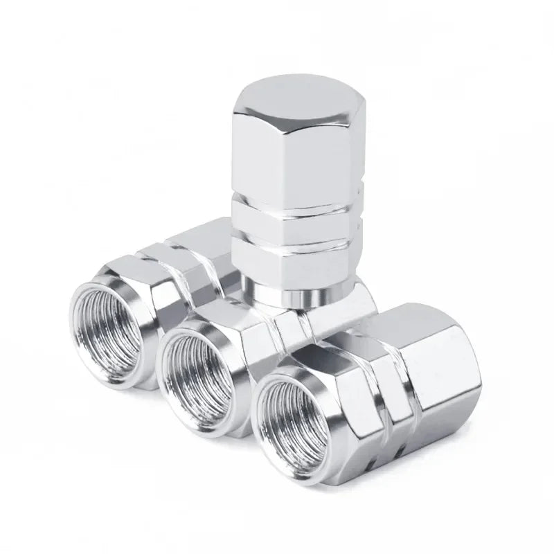Aluminum Alloy Tire Valve Stem Caps – Dustproof Wheel Accessories