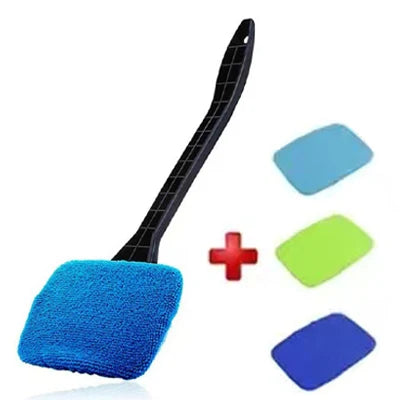 Car Window Cleaner Brush Kit – Long Handle Windshield Cleaning Tool