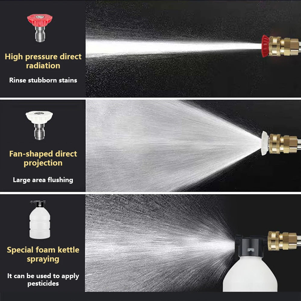 PORTABLE CORDLESS PRESSURE WASHER- 60BAR HIGH POWER CAR CLEANING GUN