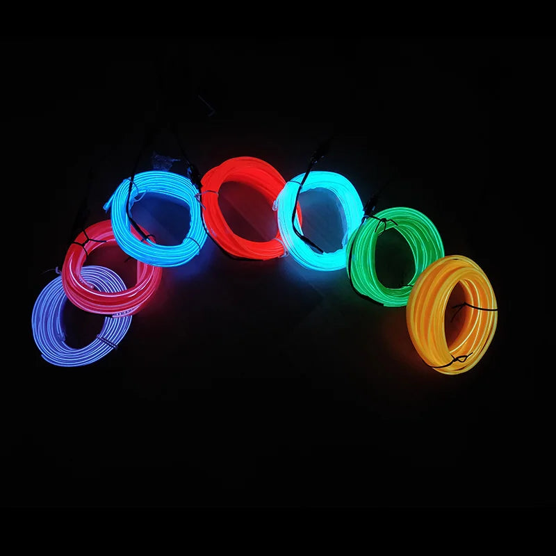 LED CAR INTERIOR AMBIENT LIGHT KIT-FLEXIBLE NEON STRIP LIGHTING FOR CARS