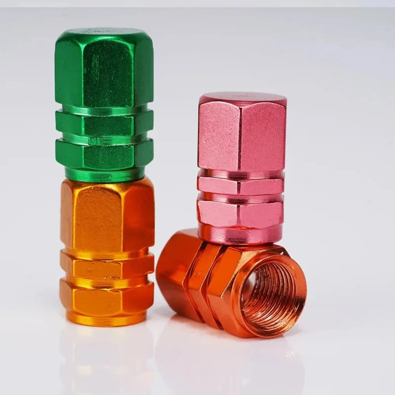 Aluminum Alloy Tire Valve Stem Caps – Dustproof Wheel Accessories