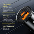 Baseus 30W USB Car Charger – PD & Quick Charge Fast Charging Adapter