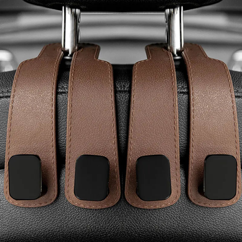 Car Headrest Hooks – Heavy-Duty Seat Back Organizer for Bags, Groceries & More