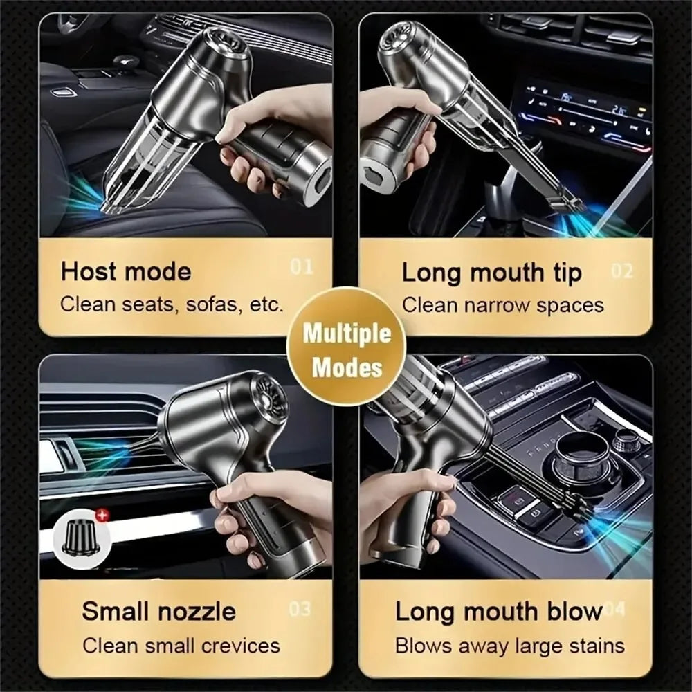 PORTABLE WIRELESS CAR VACUUM CLEANER-HIGH-POWER MINI HANDHELD VACUUM