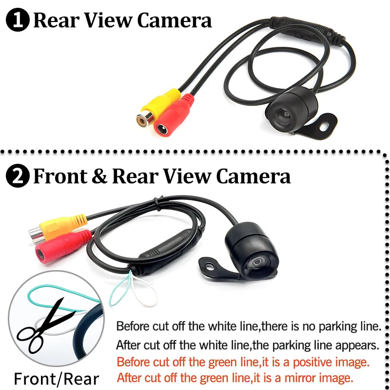HD Car Reverse Camera – Waterproof Night Vision Wide Angle Backup Parking Camera