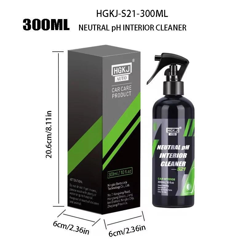 Car Interior Cleaner Agent – Waterless Fabric, Leather & Ceiling Cleaner