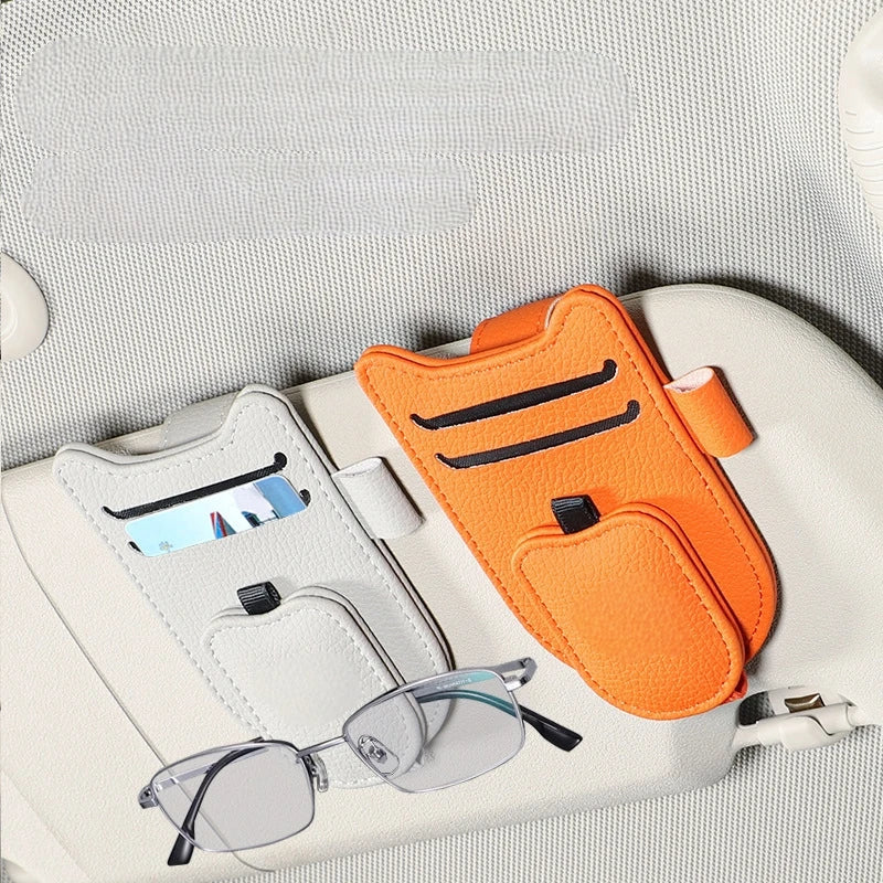 Magnetic Car Sunglasses Holder – Sun Visor Glasses Clip