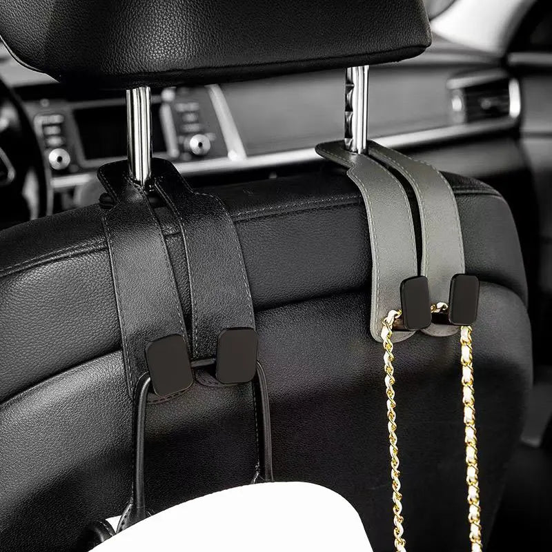 Car Headrest Hooks – Heavy-Duty Seat Back Organizer for Bags, Groceries & More