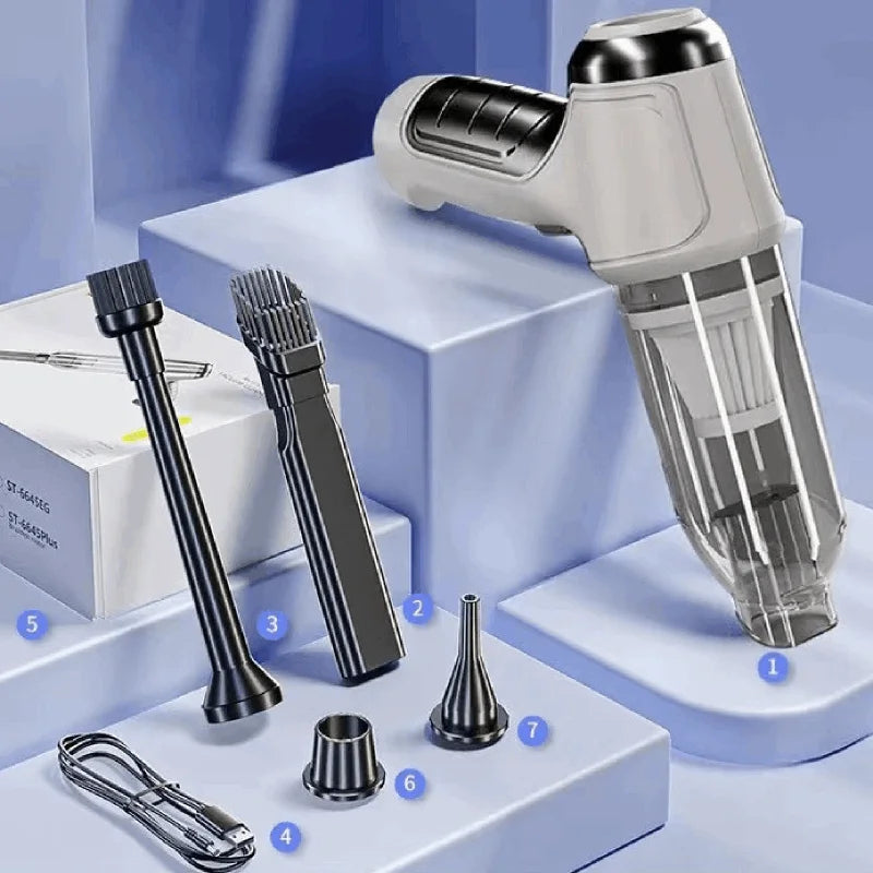 PORTABLE WIRELESS CAR VACUUM CLEANER-HIGH-POWER MINI HANDHELD VACUUM