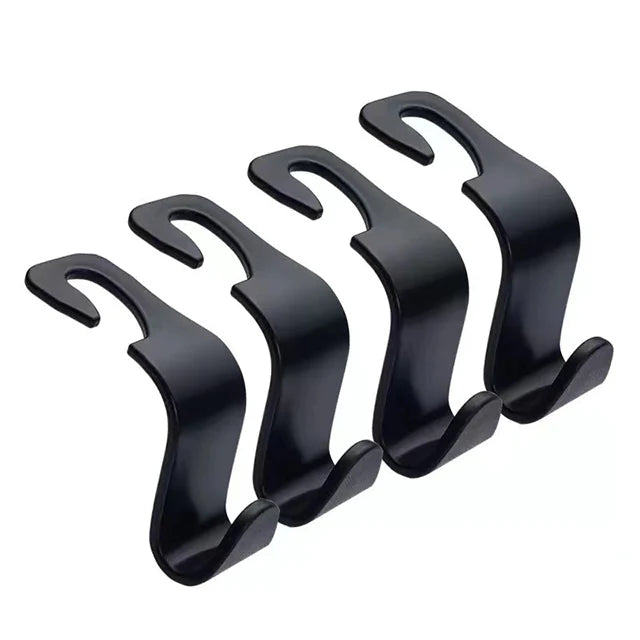Car Headrest Hooks – Seat Back Organizer & Bag Hanger (1/4 Pack)